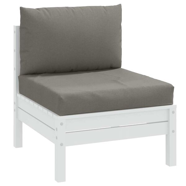 vidaXL pale&scaron;u spilveni, 2 gab., audums, tum&scaron;i pelēks