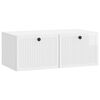 vidaXL Sienā piestiprināms TV skapis Spīdīgi balts 78,5 x 41 x 30 cm