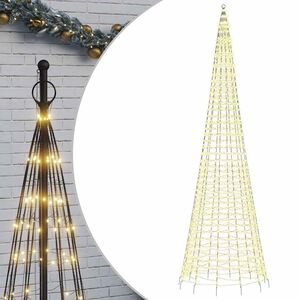 vidaXL LED Ziemassvētku eglīte 1534 LED Silti balta 500 cm