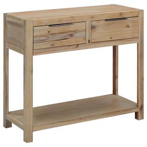 vidaXL konsoles galdiņ&scaron;, 82x33x73 cm, akācijas masīvkoks