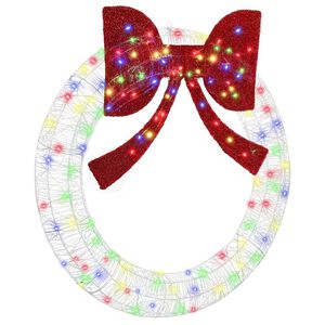 vidaXL Vainags su 150 LED Daudzkrāsains 120 cm Akrils