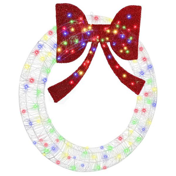 vidaXL Vainags su 150 LED Daudzkrāsains 120 cm Akrils