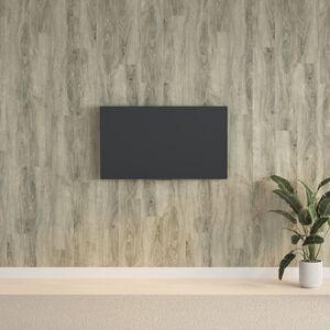 vidaXL sienu paneļi, koka imitācija, pelēki, PVC, 2,06 m&sup2;