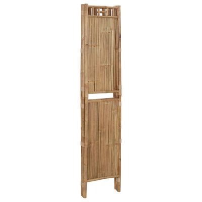 vidaXL 3-paneļu istabas aizslietnis, bambuss, 120x180 cm