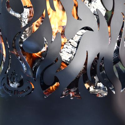 Esschert Design ugunskura grozs Flames, oglekļa tērauds, melns, FF408
