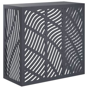 vidaXL Gaisa kondicioniera pārsegs Antracīta 110 x 50 x 105 cm Tērauds