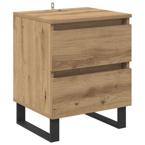 vidaXL Nakts skapītis Artisānā ozols 40 x 35 x 50 cm Inženierijas koks