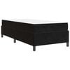vidaXL Gultas rāmis ar matraci Melna 80 x 200 cm audums