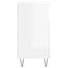 vidaXL kumode, spīdīgi balta, 60x35x70 cm, inženierijas koks