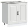 vidaXL Virtuves Skapis Kalmar Balts 80 x 46 x 81,5 cm