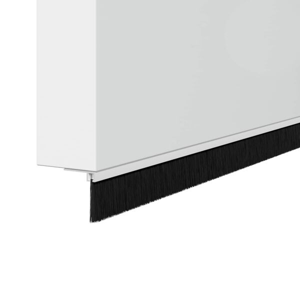 vidaXL Skrūvējami durvju birstes blīvējumi 2 pcs Balts 100 cm
