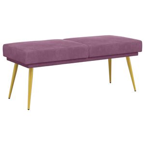 vidaXL Divslāņu sola Violeta 120 x 45 x 46 cm Samts