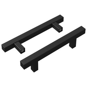 vidaXL Skapja rokturis 2 gab. Melna 150 x 12,3 x 35,2 mm
