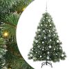 vidaXL Mākslīgā Ziemassvētku eglīte su 150 LED Zaļa 150 cm PE un PVC