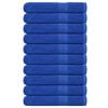 vidaXL pirts dvieļi, FROGN, 10 gab., zili, 80x200 cm, 360 g/m&sup2;