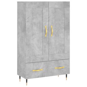 vidaXL augstais skapītis, pelēks, 69,5x31x115 cm, inženierijas koks
