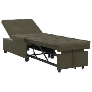 vidaXL Dīvāngulta Armijas zaļa 194 x 67 x 82 cm Huahua audums