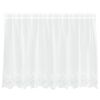 vidaXL Mežģīņu aizkars Balts 200 x 120 cm Poliesters