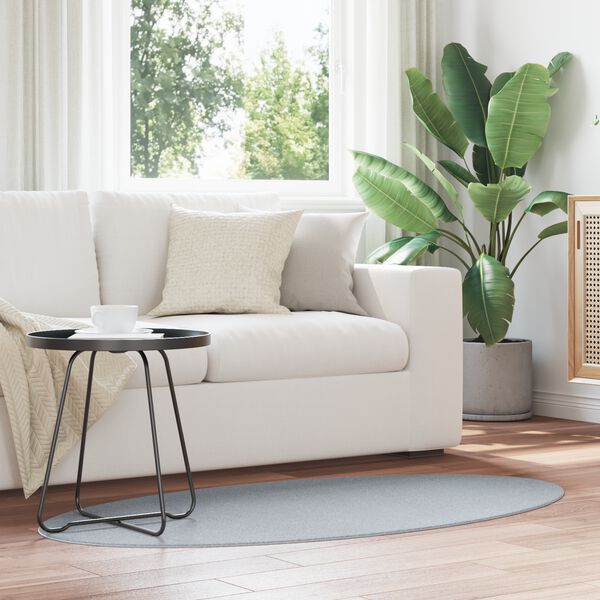 vidaXL Paklājs HUARTE Pelēka 150 x 80 cm 100% poliesters