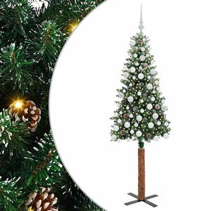 vidaXL Tievā Ziemassvētku Egle Zaļa 180 cm PVC un cietā priedes koks