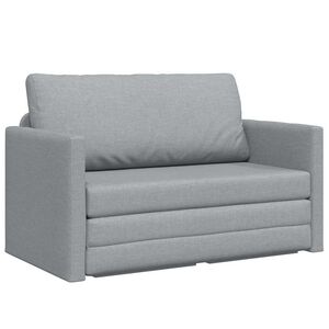 vidaXL Dīvāngulta Gai&scaron;i pelēks 124 x 71 x 78 cm audums