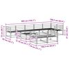 vidaXL Āra dīvānu komplekts 9 pcs Dabiska Cietā akācijas koks