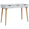 vidaxl Dressing galds FAUSKE Balts 112 x 50 x 78 cm