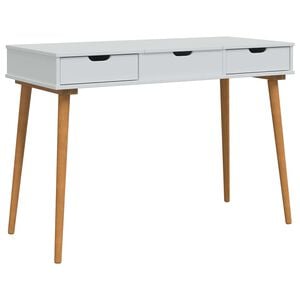 vidaxl Dressing galds FAUSKE Balts 112 x 50 x 78 cm