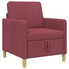 vidaXL Sofas ar uzglabā&scaron;anu Vīna sarkans 72 x 78 x 87 cm Poliesters