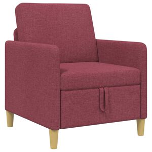 vidaXL Sofas ar uzglabā&scaron;anu Vīna sarkans 72 x 78 x 87 cm Poliesters