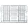 vidaXL Gabions pacelta gulta Sudraba 130 x 50 x 80 cm Cinkots tērauds