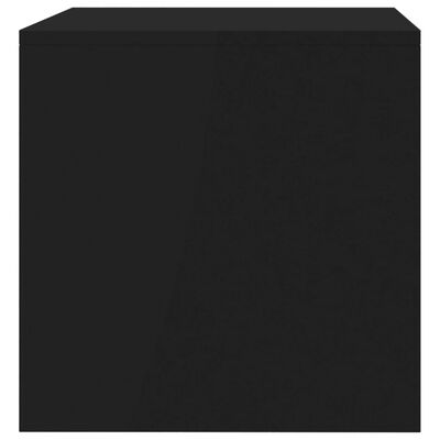 vidaXL TV skapītis, 80x40x40 cm, melns, skaidu plāksne