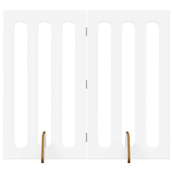 vidaXL Locāmā mājdzīvnieku sēta 2 pcs Balts 100,5 x 38 x 90 cm