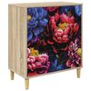 vidaXL Drīzā rokas KIEL Tum&scaron;s peoniju raksts 66 x 36,5 x 75 cm Sonoma
