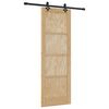 vidaXL Slīdo&scaron;ās durvis ORKDAL Dabiska 73,5 x 211 cm Priedes masīvkoks
