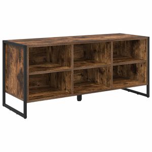 vidaXL Apavu skapis 100 x 35 x 44 cm Inženierijas koks Dūmu ozols