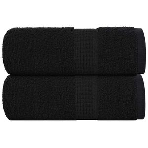 vidaXL dvieļi FROGN, 2 gab., melni, 30x30 cm, 360 g/m&sup2;