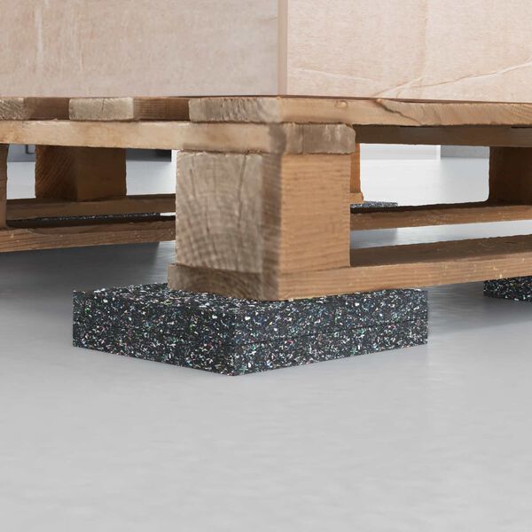 vidaXL Gumijas rullis Melna Gumija