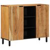 vidaXL Puse ar plauktu Brūna 90 x 33 x 75 cm Cieta mango koksne