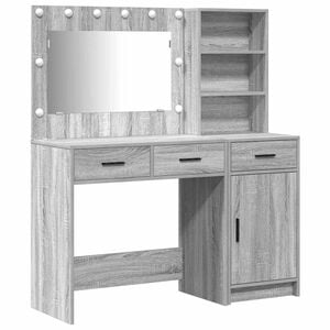 vidaXL Dressing galds 2 gab. Pelēka 78,5 x 41 x 135 cm