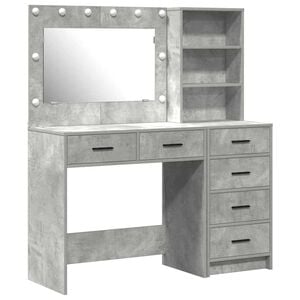 vidaXL Dressing galds 2 gab. Pelēka 78.5 x 41 x 135 cm