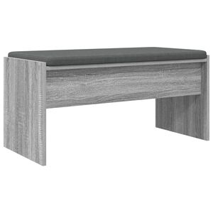 vidaXL Zāles sols ar spilvenu Pelēks Sonoma 83 x 38 x 40 cm