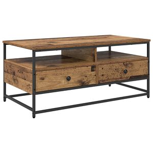 vidaXL Kafijas galdiņ&scaron; Vecs koks 100 x 51 x 45 cm Inženierijas koks