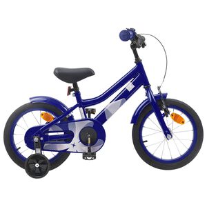 vidaXL Bērnu Velosipēds 12 Collas no 2-4 gadiem Tum&scaron;i zils