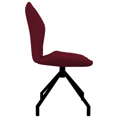 vidaXL virtuves krēsli, 4 gab., vīnsarkana mākslīgā āda