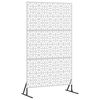 vidaXL Privātuma ekrāns 100 x 50 x 180 cm Nerūsējo&scaron;s tērauds Sudraba