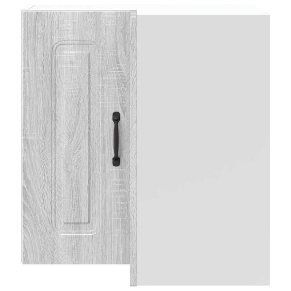 vidaXL virtuves sienas stūra skapis "Kalmar" pelēka koka