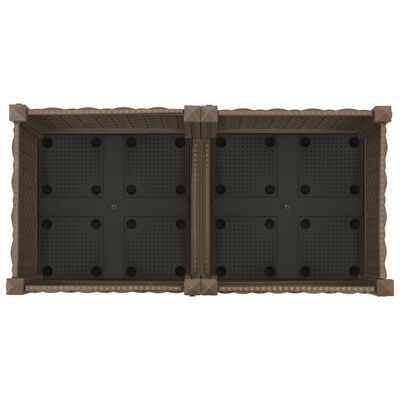 vidaXL puķu kaste, 80x40x23 cm, polipropilēns