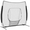 vidaXL Beisbola treniņu tīkls Melna 250 x 106 x 209 cm Poliesters