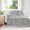 vidaXL Pledu segas 6 pcs Pelēka 240 x 270 cm Flīss